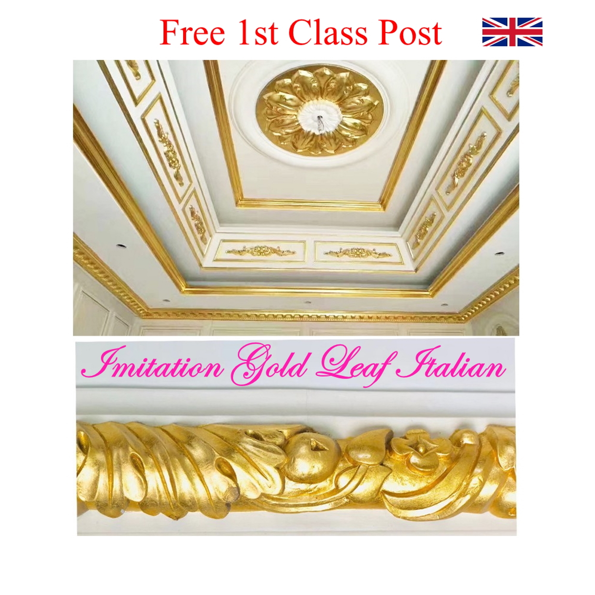 Gold Leaf Gilding Kit Includes 25 Sheets Italian Gold Leaf 1.4cm X